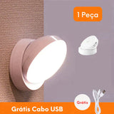 Luminária de Parede Externa com Sensor de Presença - Iluminação Automática, Moderna e Recarregável - Decora Byte