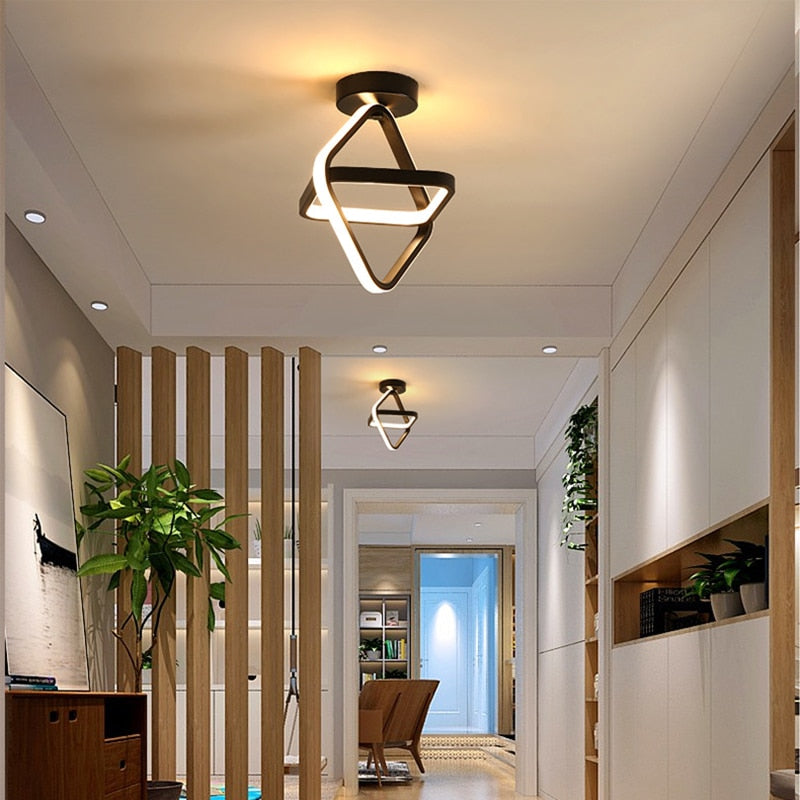 Lustre Para Sala Moderno em LED - Design Abstrato e Iluminação Eficiente para Ambientes Elegantes - Decora Byte
