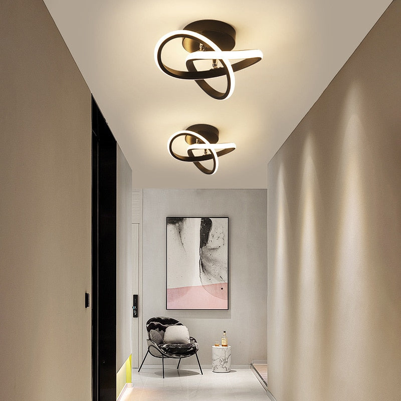 Lustre Para Sala Moderno em LED - Design Abstrato e Iluminação Eficiente para Ambientes Elegantes - Decora Byte