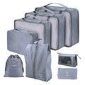 Kit 8 Bolsas Organizadoras à Prova D'Água para Viagem - Otimize o Espaço da Sua Mala com Praticidade - Decora Byte