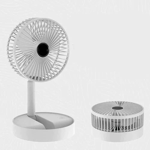Ventilador Portátil Silencioso e Recarregável com Controle Remoto - Compacto, Dobrável e Econômico - Decora Byte